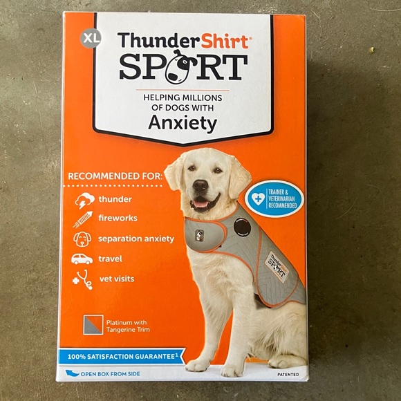 Thundershirt Sport Anxiety Jacket for Dogs - Gray and Orange